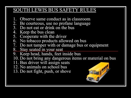 Bus Safety Rules 